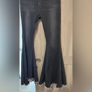 Bell bottoms acid washed blk M